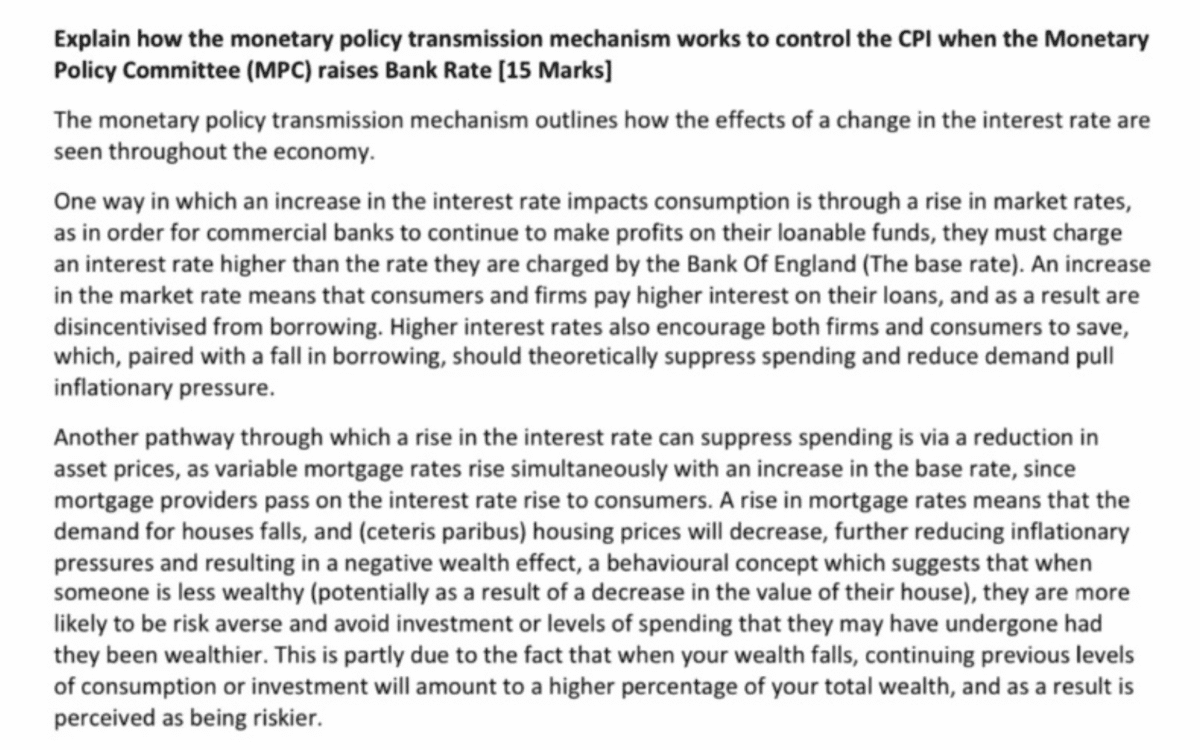 Monetary Policy Chains of Analysis
