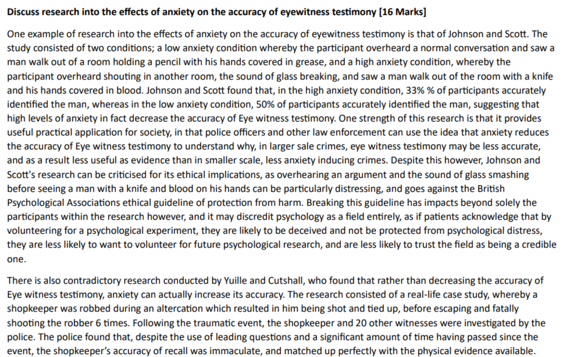 Effect of Anxiety on EWT Essay (16/16)
