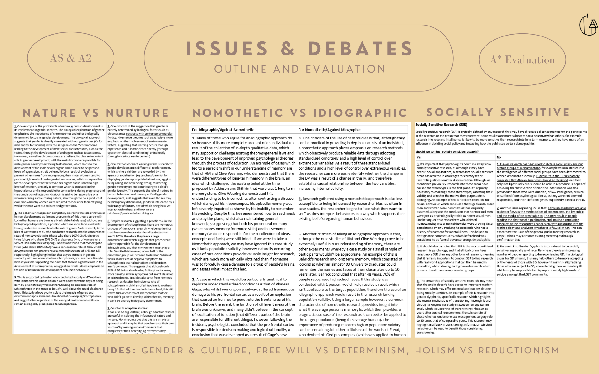 P3 - Issues & Debates Notes + 16/16 Model Essays