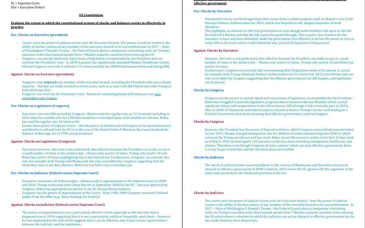 Edexcel Paper 3 Essay Plans