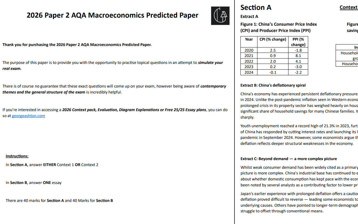 2026 AQA Paper 2 Predicted Paper